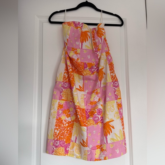 Lilly Pulitzer Patchwork Strapless Dress Size 10 - Picture 10 of 10